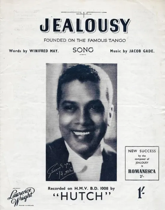Framed Print : Hutch music sheet for Jealousy Framed Print : Hutch music sheet for Jealousy