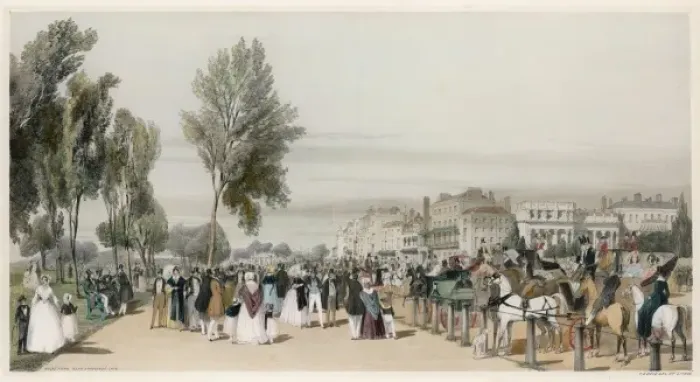 Framed Print : Hyde Park in 1842 Framed Print : Hyde Park in 1842