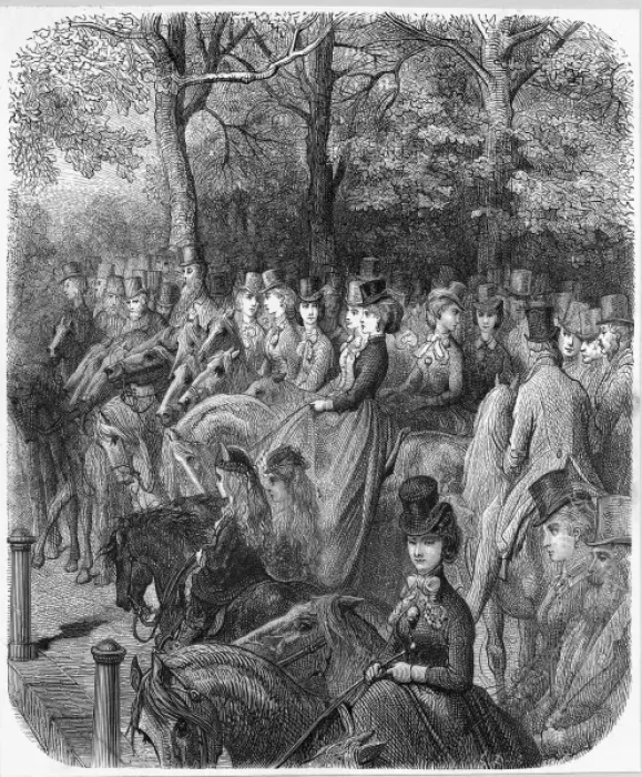 Framed Print : Hyde Park 1870 Framed Print : Hyde Park 1870