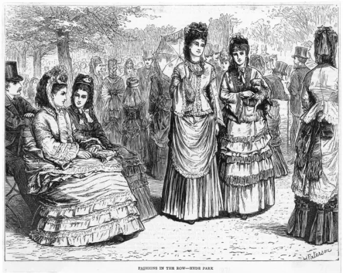 Framed Print : Hyde Park 1871 Framed Print : Hyde Park 1871