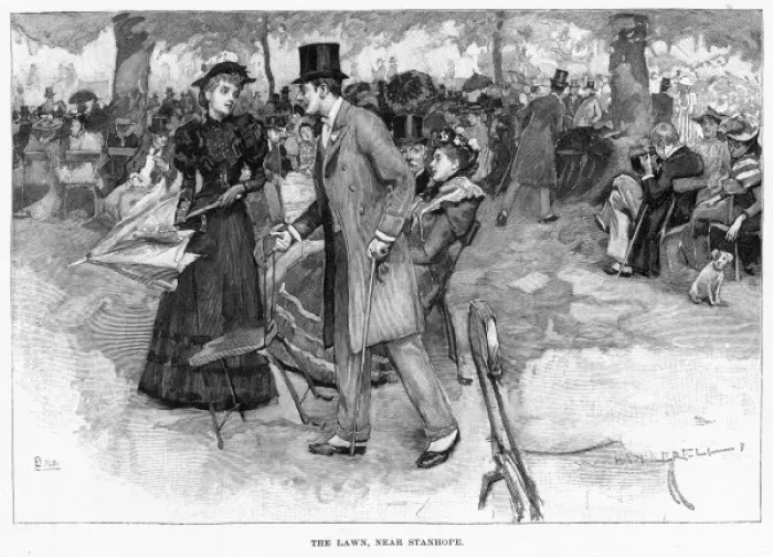 Framed Print : Hyde Park 1893 Framed Print : Hyde Park 1893