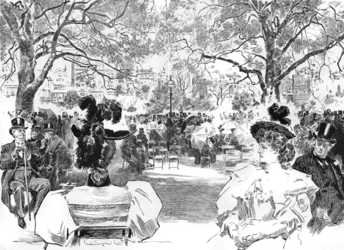 Framed Print : Hyde Park, London, 1897 Framed Print : Hyde Park, London, 1897