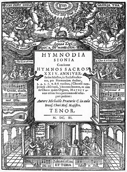 Hymnodia Sionia by Praetorius, 1611
