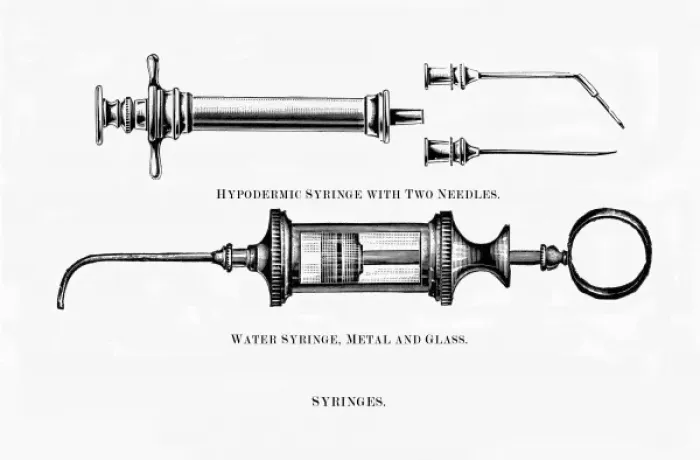 Framed Print : Hypodermic syringes Framed Print : Hypodermic syringes