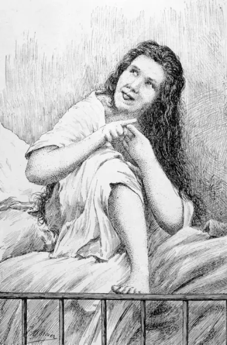 Framed Print : Hysteria Patient  /  1887