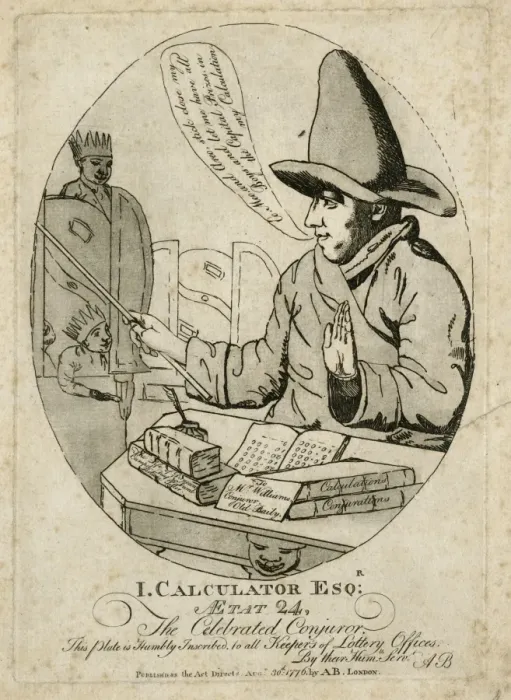 Framed Print : I. Calculator Esq: The Celebrated Conjuror Framed Print : I. Calculator Esq: The Celebrated Conjuror