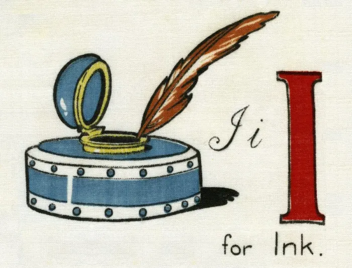 Framed Print : I for Ink. From a Deans Rag Book entitled Kiddiewiddies ABC Date: 1920 Framed Print : I for Ink. From a Deans Rag Book entitled Kiddiewiddies ABC Date: 1920