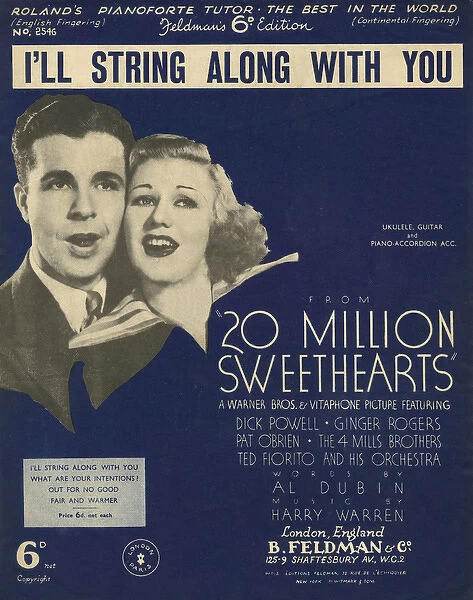 I ll string along with you - Music Sheet Cover