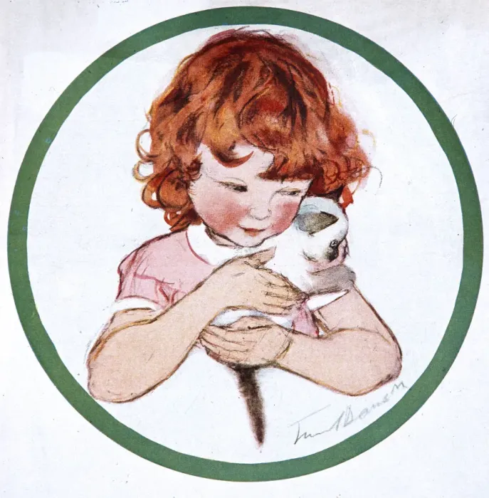 Framed Print : I Love Little Pussy by Muriel Dawson Framed Print : I Love Little Pussy by Muriel Dawson