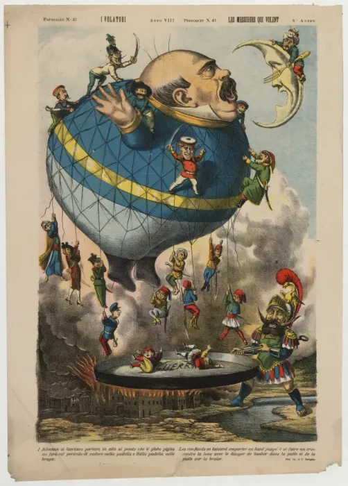 Framed Print : I volatori. Les messieurs qui volent Framed Print : I volatori. Les messieurs qui volent