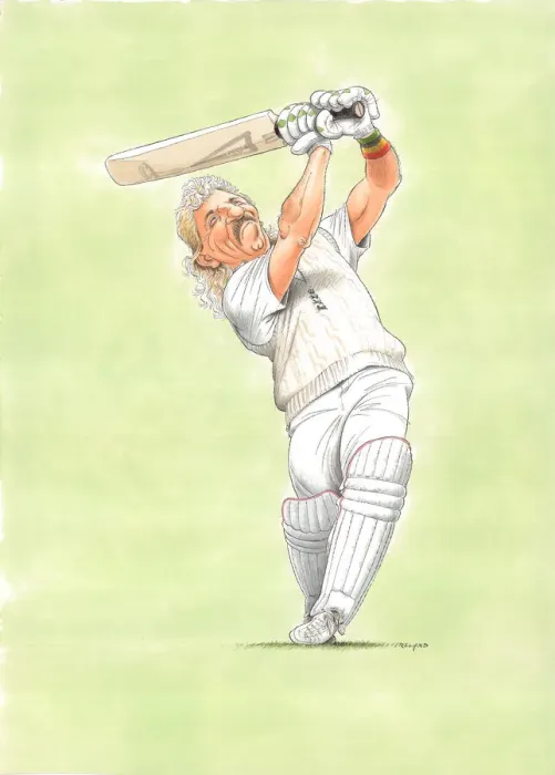 Framed Print : Ian Botham - England cricketer Framed Print : Ian Botham - England cricketer