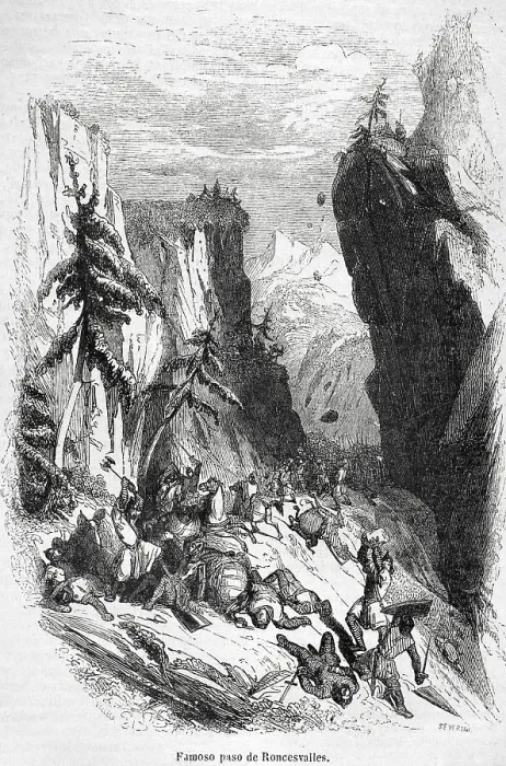 Framed Print : Iberian Peninsula. The Navarran Pyrenees. Pass of Roncevaux