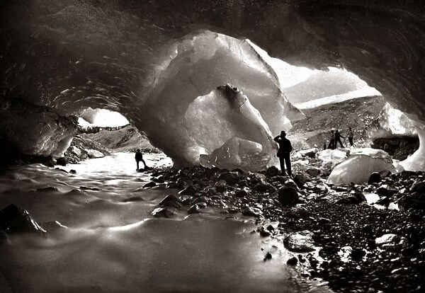 Ice Cavern, Grindelwald Glacier, 1870s (Adolphe Braun)