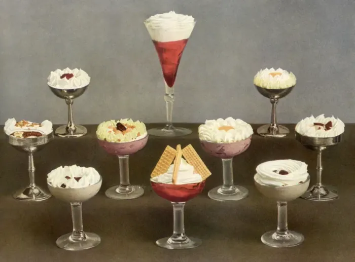 Framed Print : Ice Cream Parfaits Date: 1935 Framed Print : Ice Cream Parfaits Date: 1935