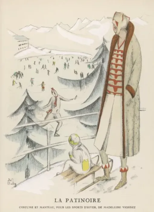 Framed Print : ICE SKATER 1924-5 Framed Print : ICE SKATER 1924-5