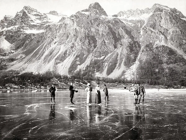 Ice Skating, Lake Maloya
