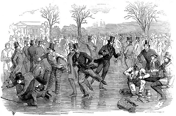 Ice Skating in London, 1847