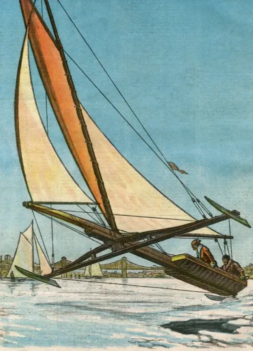 Framed Print : Ice Yachting Framed Print : Ice Yachting