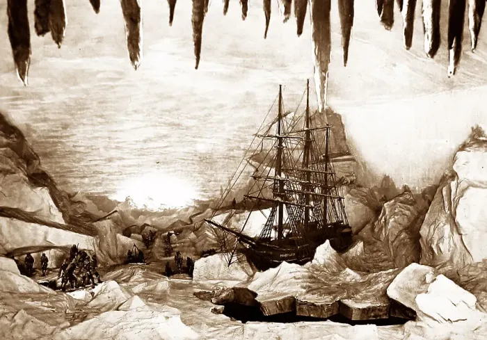 Framed Print : Iceberg interior, Royal Naval Exhibition of 1891 in London Framed Print : Iceberg interior, Royal Naval Exhibition of 1891 in London