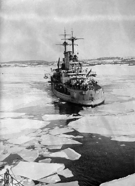 Icebreaker in Baltic Sea