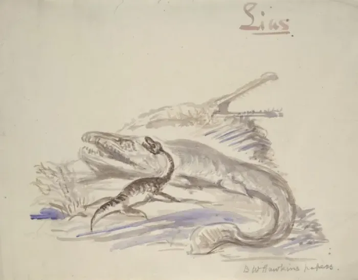 Framed Print : Ichthyosaurus, Plesiosaurus, Stenosaurus