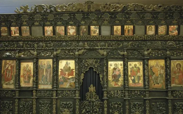 Framed Print : Iconostasis. Anonymous work. 19th century. National Art Ga