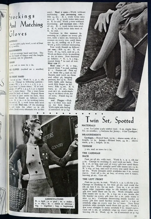 Framed Print : Some ideas and instructions for home knitting projects - a reversible cardigan and a jumper. Date: 1943 Framed Print : Some ideas and instructions for home knitting projects - a reversible cardigan and a jumper. Date: 1943