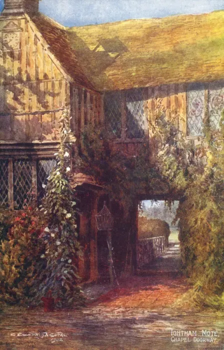 Framed Print : Ightham Mote, Kent - The Chapel Doorway Framed Print : Ightham Mote, Kent - The Chapel Doorway