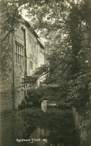 Ightham Mote, Kent, side entrance and bridge