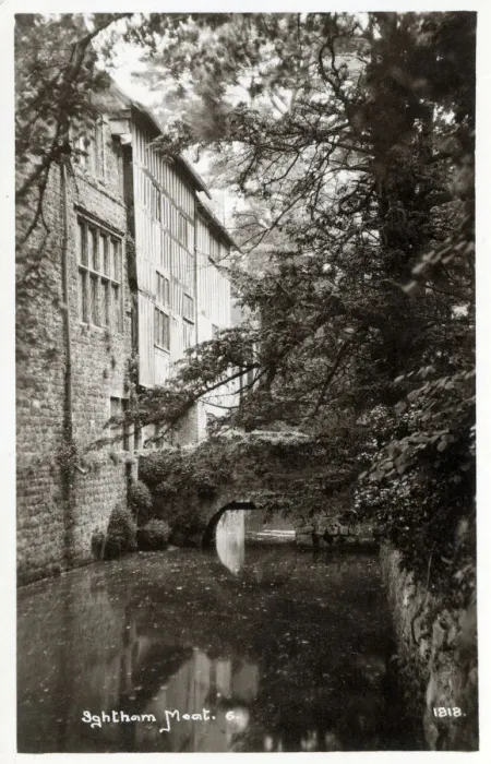 Framed Print : Ightham Mote, Kent - The Moat Framed Print : Ightham Mote, Kent - The Moat