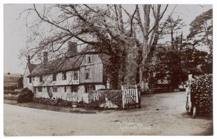 Framed Print : Ightham Mote Postcard Framed Print : Ightham Mote Postcard