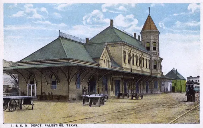Framed Print : I&GN railroad depot, Palestine, Texas, USA Framed Print : I&GN railroad depot, Palestine, Texas, USA