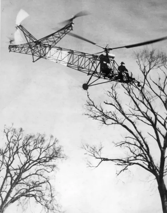 Framed Print : Igor Sikorsky at the controls of the Sikorsky VS-300 Framed Print : Igor Sikorsky at the controls of the Sikorsky VS-300