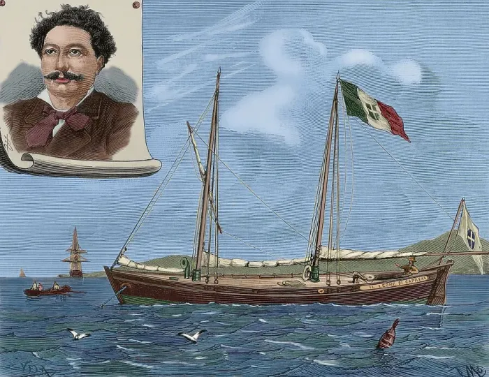 Framed Print : Il Leone di Caprera. Sailing schooner Framed Print : Il Leone di Caprera. Sailing schooner