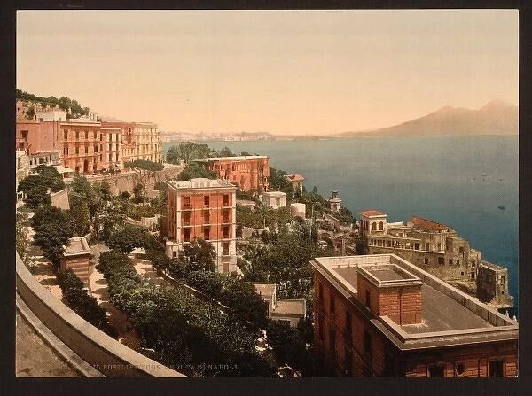 Il Posilippo and waterfront, Naples, Italy