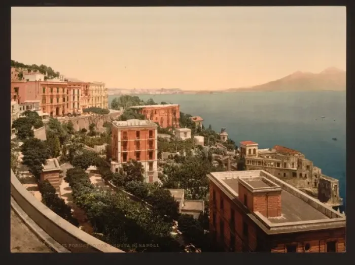 Framed Print : Il Posilippo and waterfront, Naples, Italy Framed Print : Il Posilippo and waterfront, Naples, Italy
