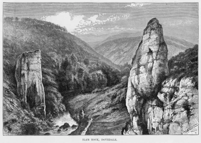 Framed Print : Ilam Rock, Peak District, Derbyshire