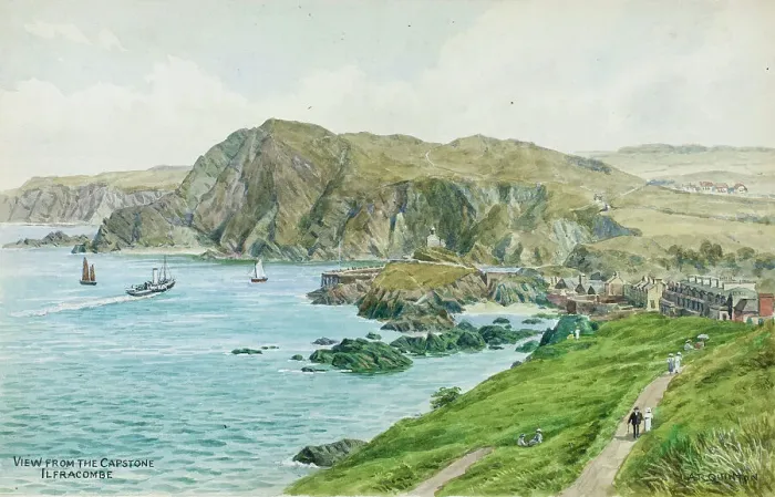 Framed Print : Ilfracombe, North Devon, viewed from the Capstone