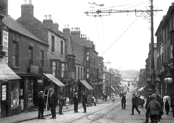 Framed Print : Ilkeston Bath Street early 1900s Framed Print : Ilkeston Bath Street early 1900s