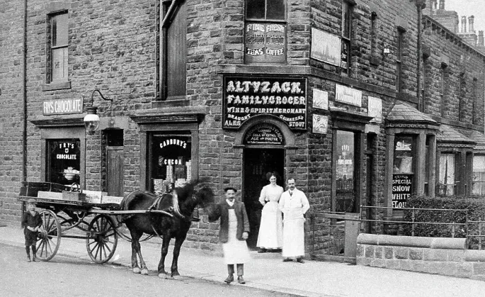 Framed Print : Ilkley Grocer early 1900s Framed Print : Ilkley Grocer early 1900s