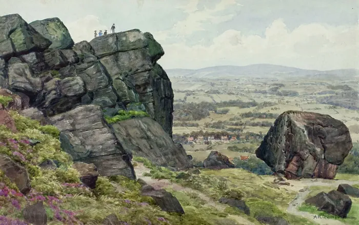 Framed Print : Ilkley and Ilkley Moor, West Yorkshire Framed Print : Ilkley and Ilkley Moor, West Yorkshire