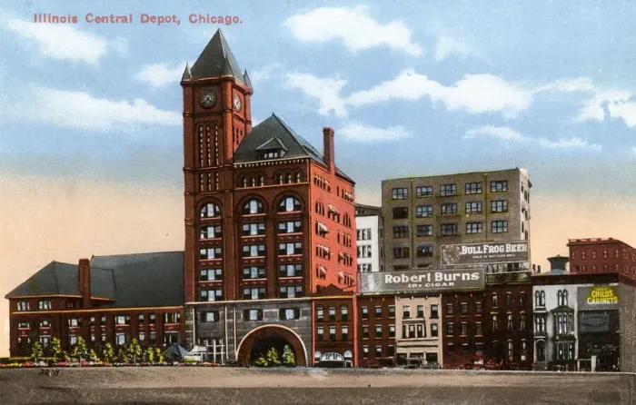 Framed Print : Illinois Central Depot, Chicago, Illinois, USA Framed Print : Illinois Central Depot, Chicago, Illinois, USA