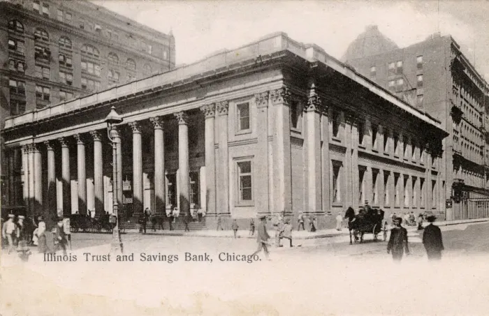 Framed Print : Illinois Trust and Savings Bank, Chicago, Illinois, USA Framed Print : Illinois Trust and Savings Bank, Chicago, Illinois, USA
