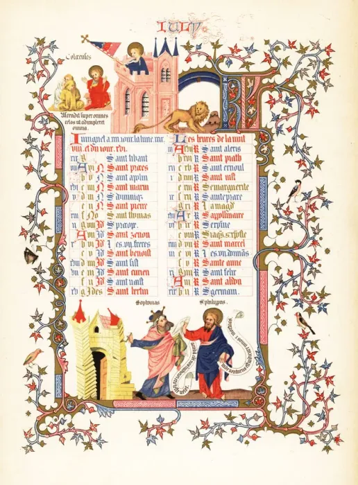 Framed Print : Illuminated calendar for July 1846 Framed Print : Illuminated calendar for July 1846