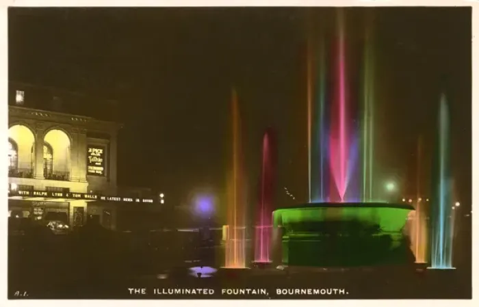 Framed Print : The Illuminated Fountain, Bournemouth Framed Print : The Illuminated Fountain, Bournemouth