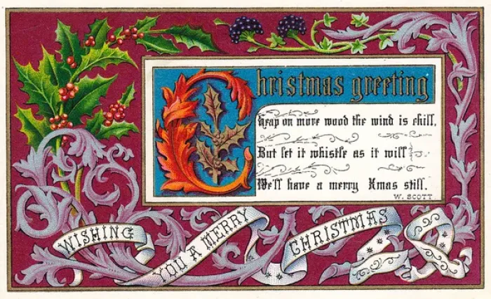 Framed Print : Illuminated manuscript style Christmas card Framed Print : Illuminated manuscript style Christmas card
