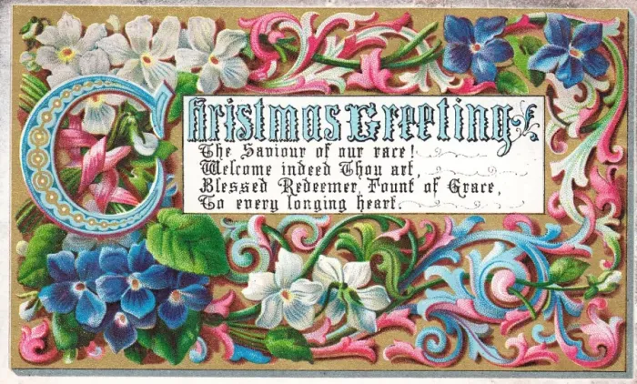 Framed Print : Illuminated manuscript style Christmas card Framed Print : Illuminated manuscript style Christmas card