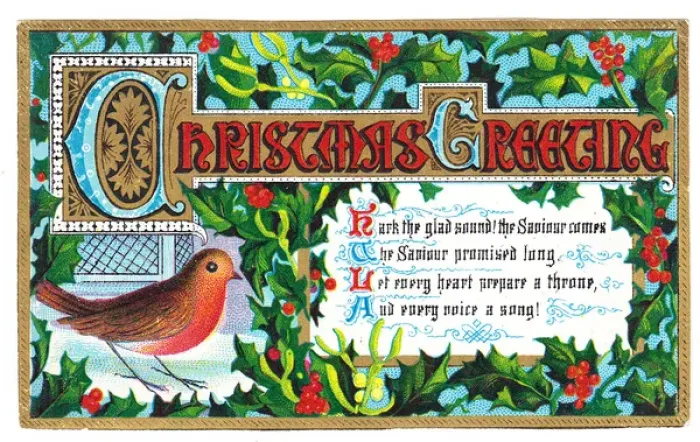 Framed Print : Illuminated manuscript style Christmas card Framed Print : Illuminated manuscript style Christmas card