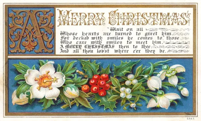 Framed Print : Illuminated manuscript style Christmas card Framed Print : Illuminated manuscript style Christmas card