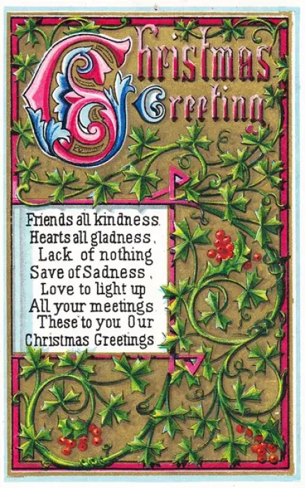 Framed Print : Illuminated manuscript style Christmas card Framed Print : Illuminated manuscript style Christmas card